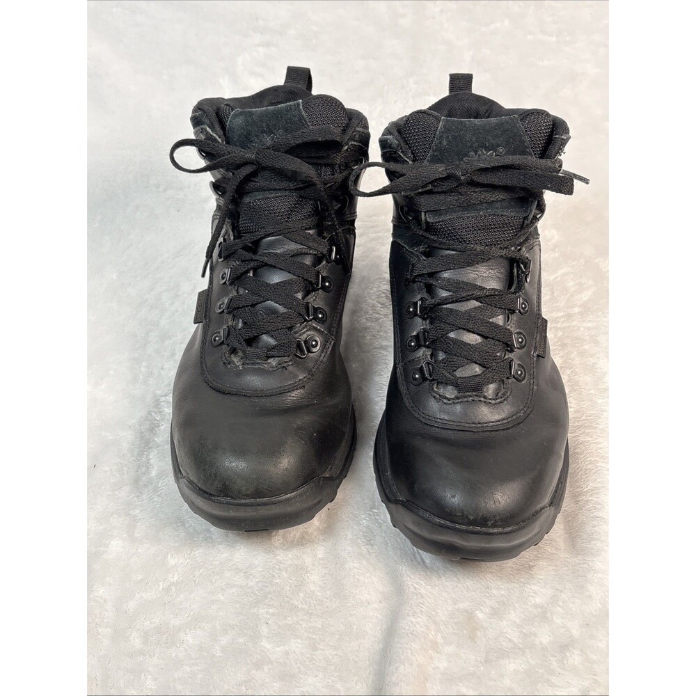 Timberland White Ledge Boots Mens 9.5 WIDE Black Mid Hiking Leather Waterproof